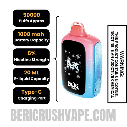 Cherry Cola Gami Beri Crush 50K Puffs Disposable Vape Specifications Cherry Cola Gami Beri Crush 50K Puffs Disposable Vape Specifications