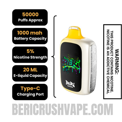 Banana_Taffy_Beri_Crush_50K_Disposable_Vape_Specifications