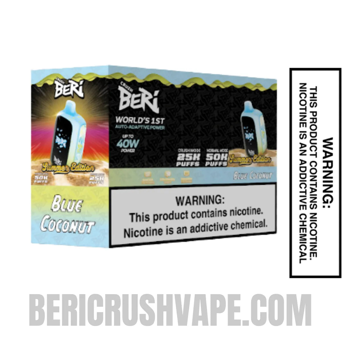 Blue Coconut Beri Crush 50K Disposable Vape with Bundle Box