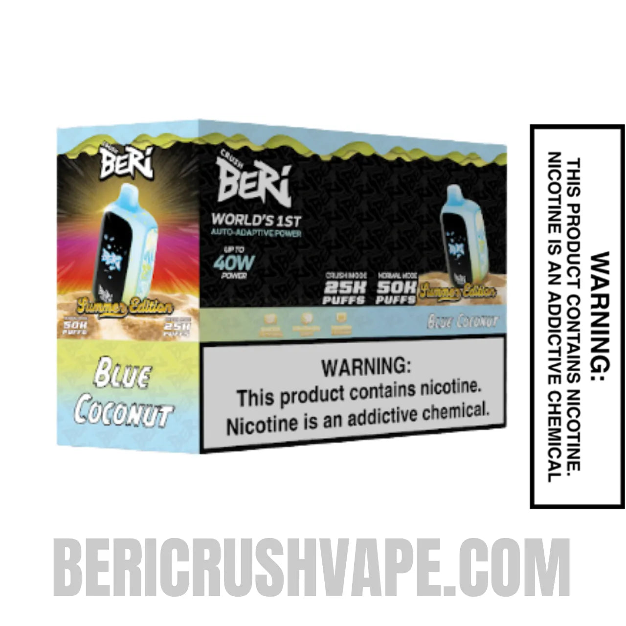 Blue Coconut Beri Crush 50K Disposable Vape with Bundle Box