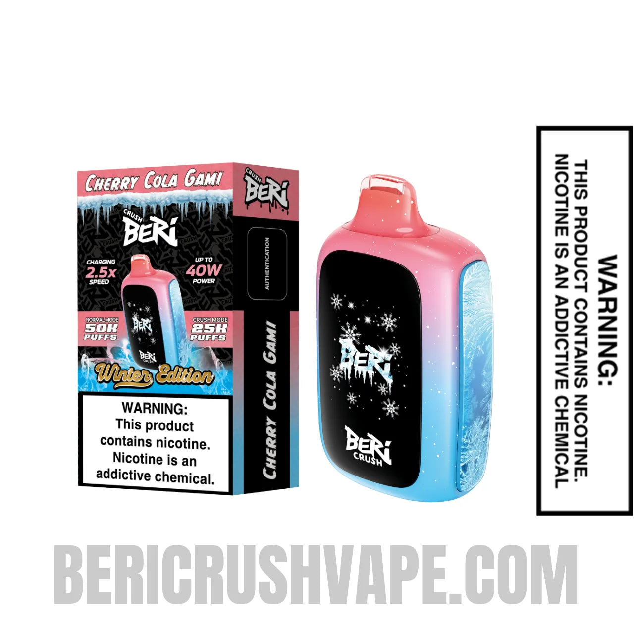Cherry Cola Gami Beri Crush 50K Puffs Disposable Vape with Package Box