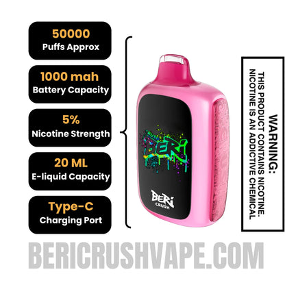 Cherry_B-Pop_Beri_Crush_50K_Disposable_Vape_Specifications
