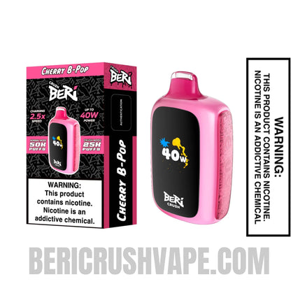 Cherry B-Pop Beri Crush 50K Disposable Vape with Package Box