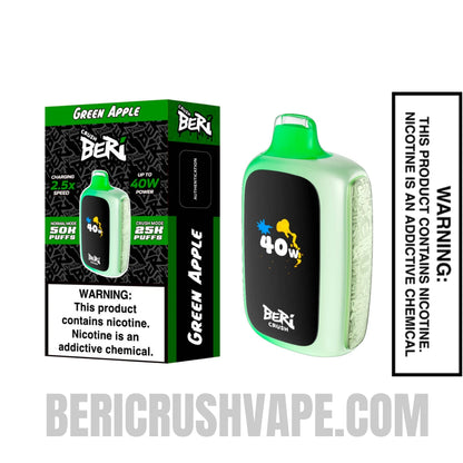 Green Apple Beri Crush 50K Disposable Vape SpecifIcations