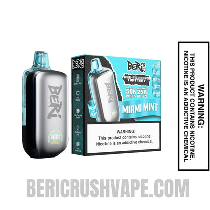 Miami Mint Beri Cliq 50K Disposable Vape Kit With Package Box