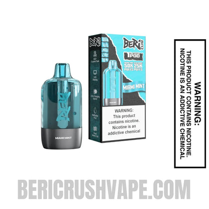 Miami Mint Beri Cliq 50K Disposable Vape Pod Package Box