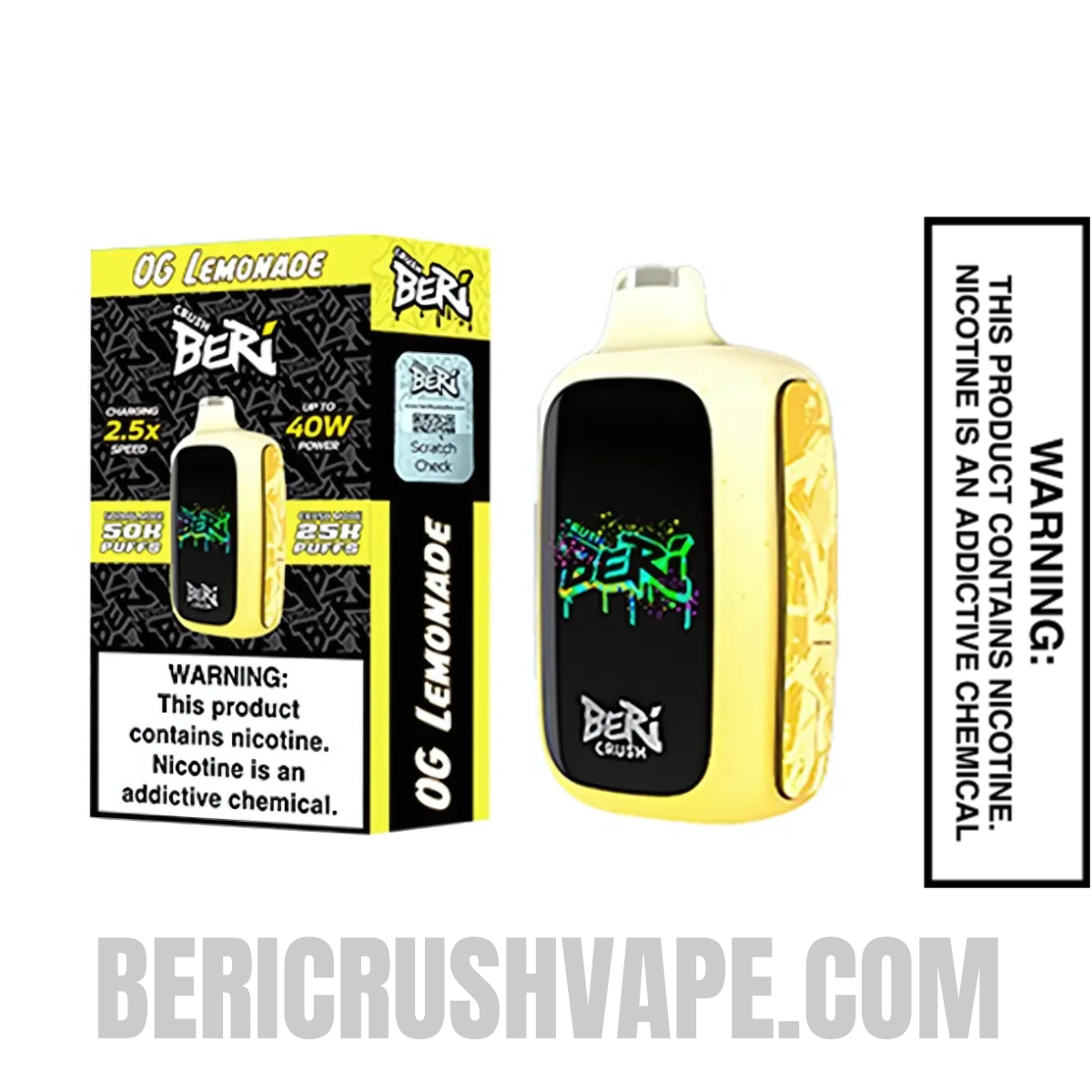 OGLemonadeBeriCrush50KDisposableVapewithPackageBox