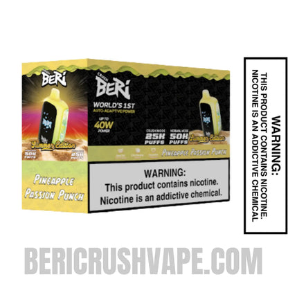Pineapple Passion Punch Beri Crush 50K Disposable Vape with Bundle Package