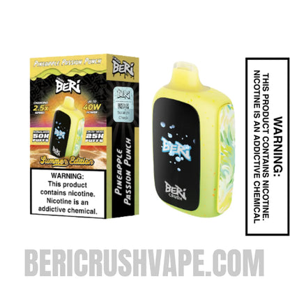 Pineapple Passion Punch Beri Crush 50K Disposable Vape with Package