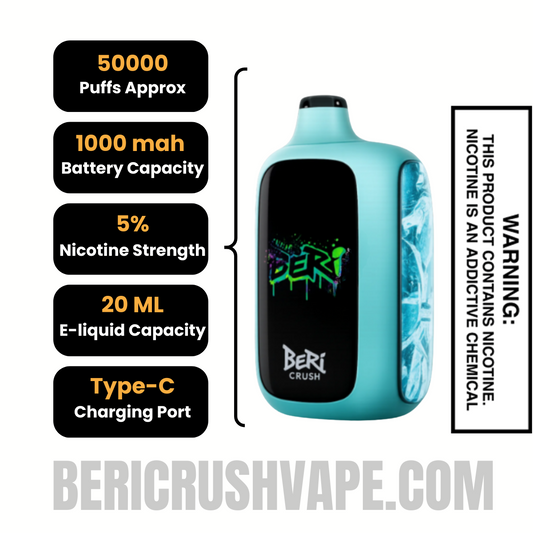PolarIceBeriCrush50KPuffsDisposableVapeSpecifcations