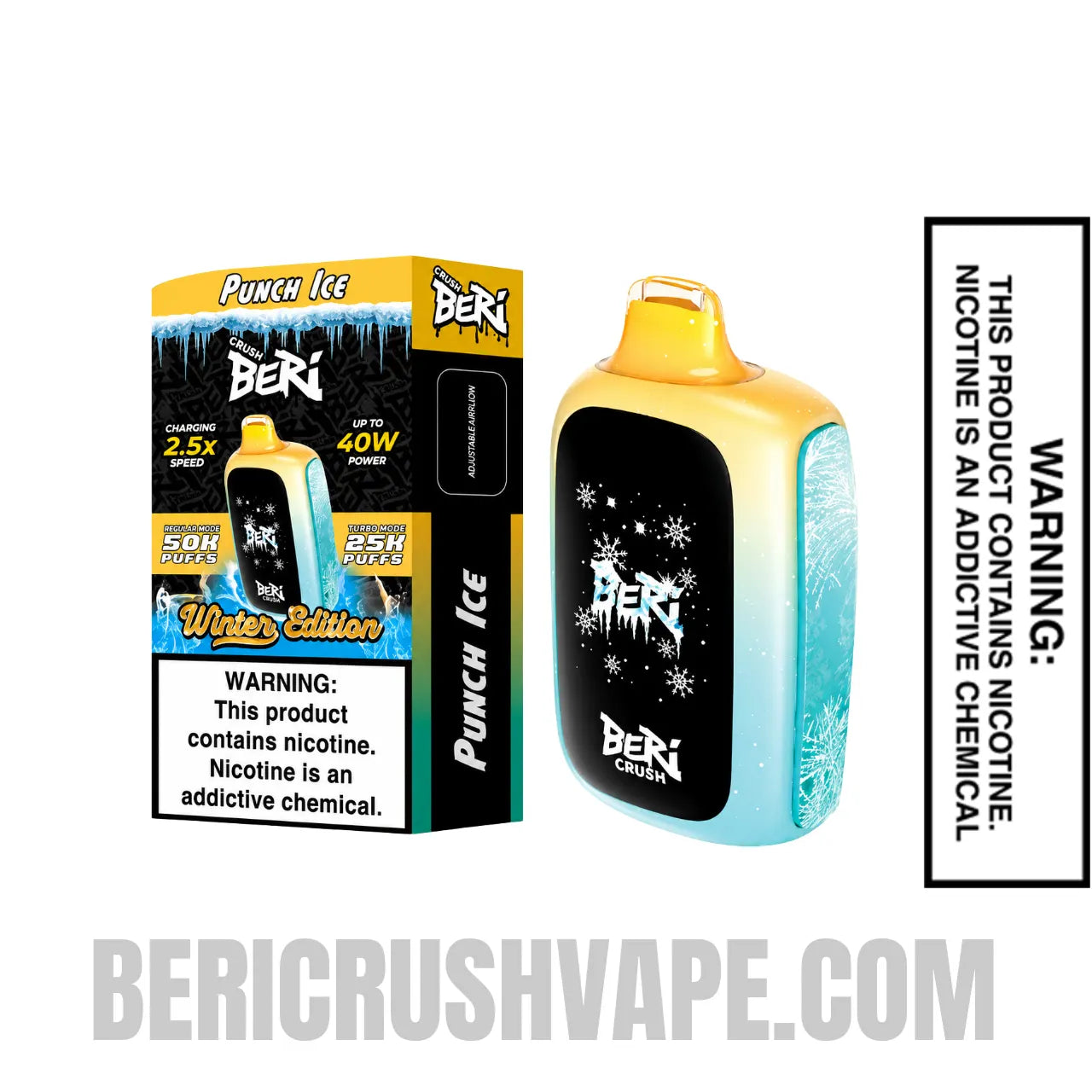 Punch Ice Beri Crush 50K Puffs Disposable Vape with Package Box