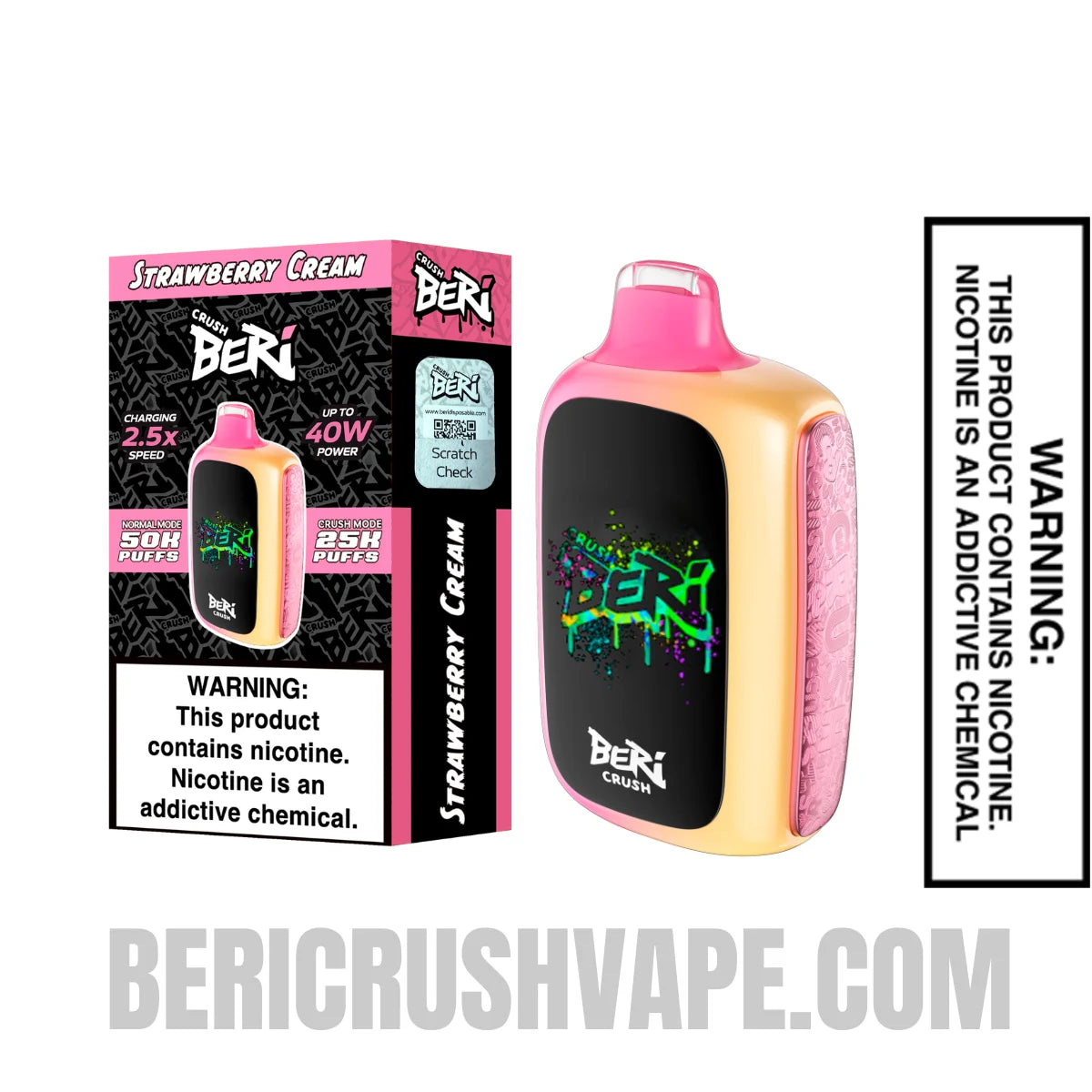 Strawberry_Cream_Beri_Crush_50K_Disposable_Vape_with_Package_Box