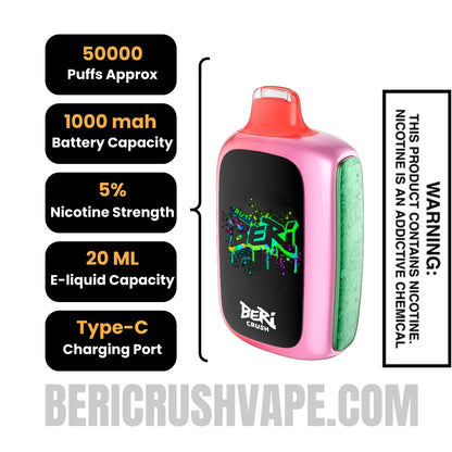 Strawberry_Watermelon_Beri_Crush_50K_Disposable_Vape_Specifications