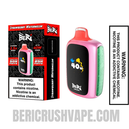 Strawberry Watermelon Beri Crush 50K Disposable Vape with Package Box