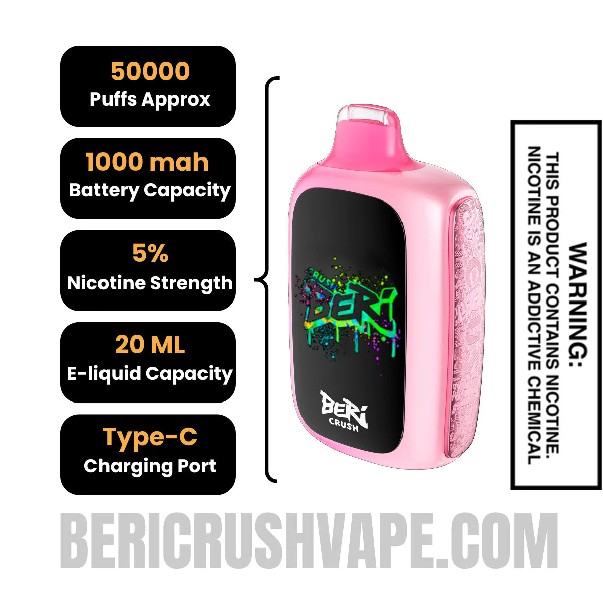 Triple_Berry_Beri_Crush_50K_Disposable_Vape_Specifications