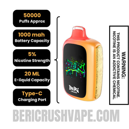 Tropical_Gummy_Beri_Crush_50K_Disposable_Vape_Specifications