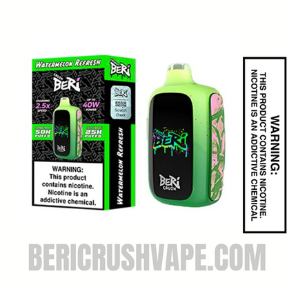 WatermelonRefreshBeriCrush50KDisposableVapewithPackageBox