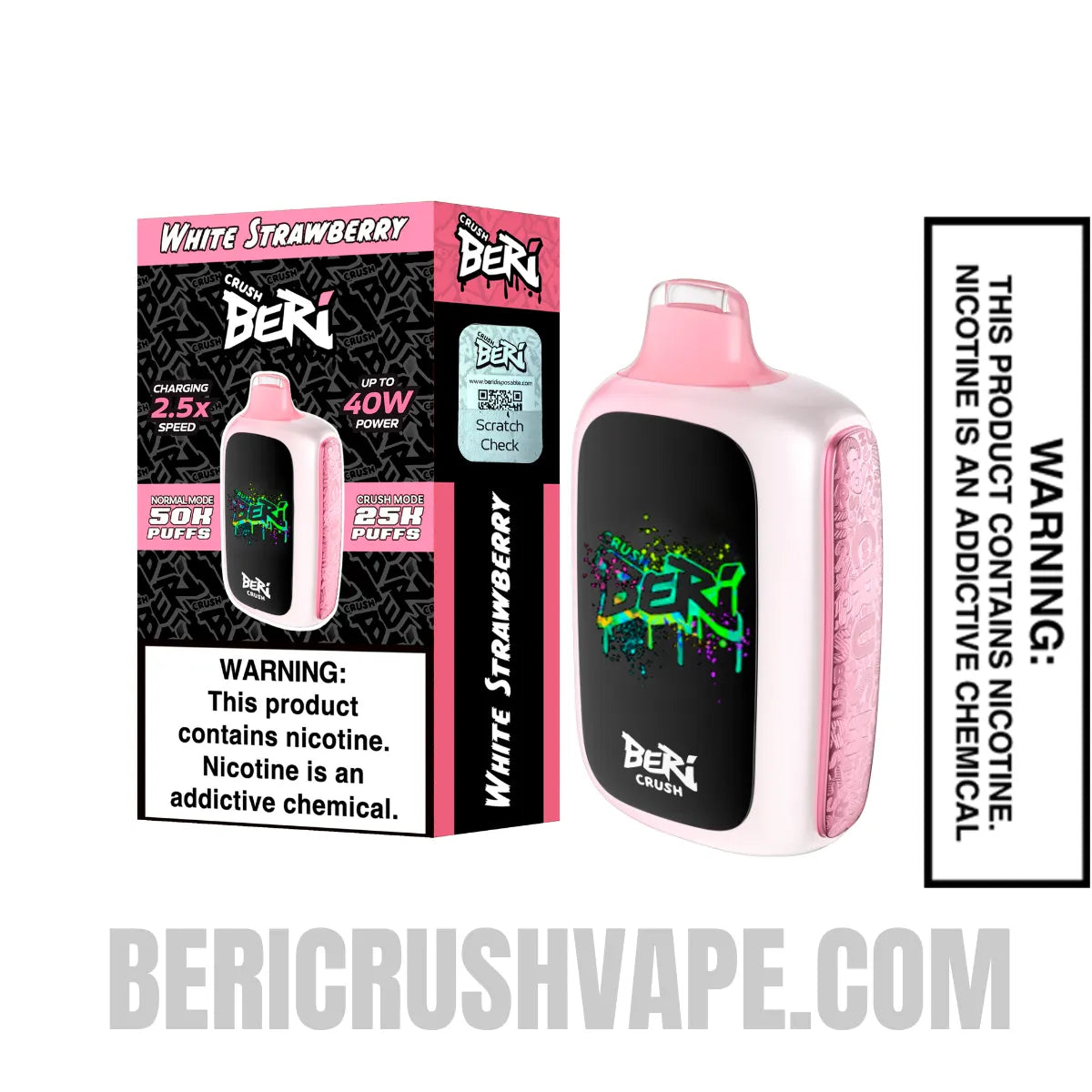 White_Strawberry_Beri_Crush_50K_Disposable_Vape_with_Package_Box